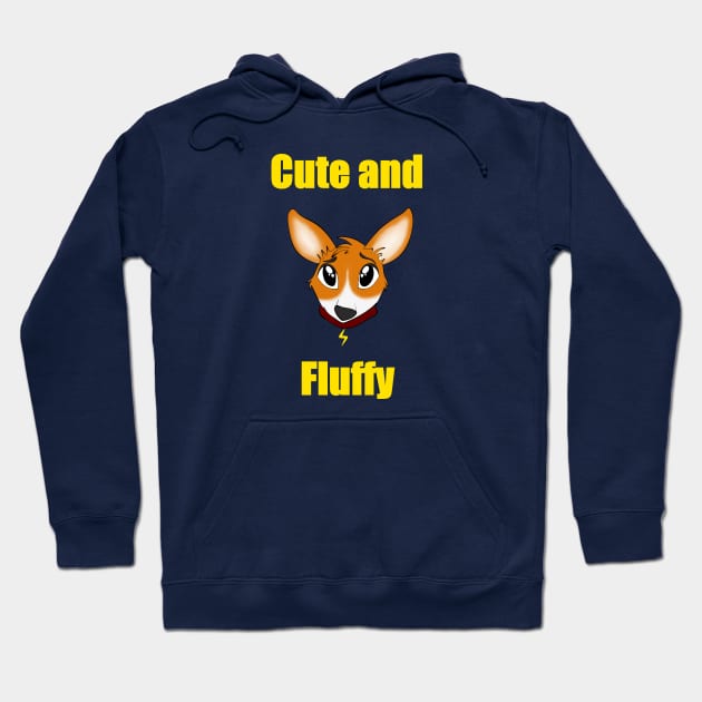 Cute and fluffy corgi Hoodie by MariRiUA